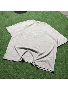 Vintage Y2K Philadelphia Eagles Faded Graphic Tee Mens XL Gray NFL 2001 Football